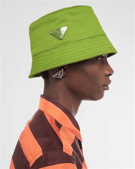 prada green bucket hat